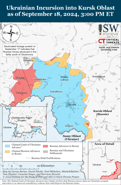 Acciones del mapa de combate el 19 de septiembre de 2024: situación en el frente