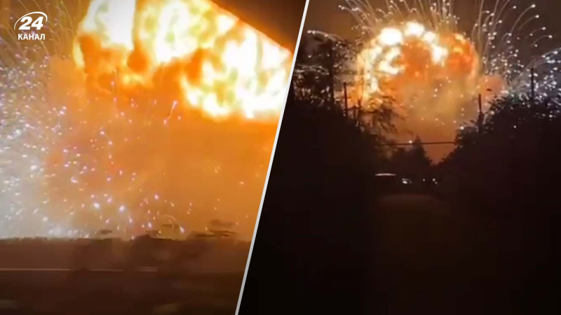 Como fuegos artificiales brillantes: el momento de la explosión en Tikhoretsk ruso captado en vídeo