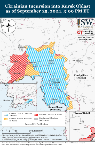 Mapa de operaciones militares al 26 de septiembre de 2024: situación en el frente