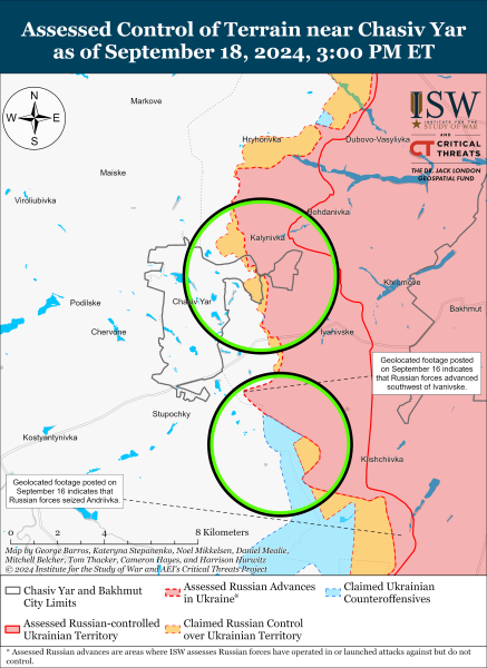 Mapa de operaciones militares el 19 de septiembre de 2024 - la situación en el frente