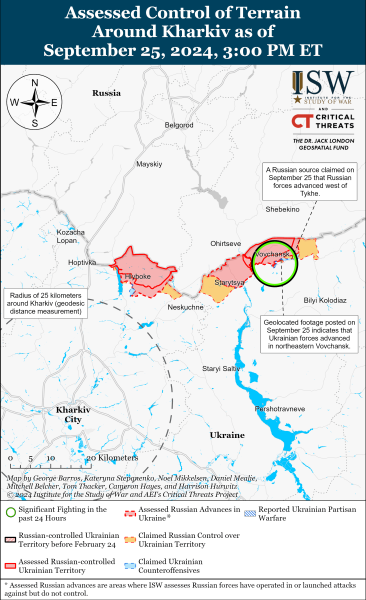 Mapa de operaciones militares para el 26 de septiembre de 2024: la situación en el frente