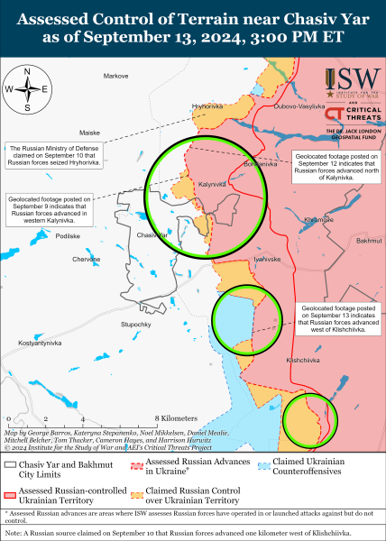 Mapa de operaciones militares para el 14 de septiembre de 2024: la situación en el frente