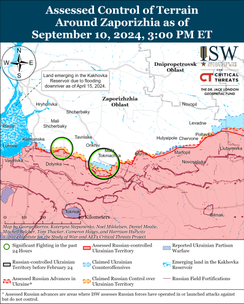 Mapa de operaciones militares el 11 de septiembre de 2024 - la situación en el frente