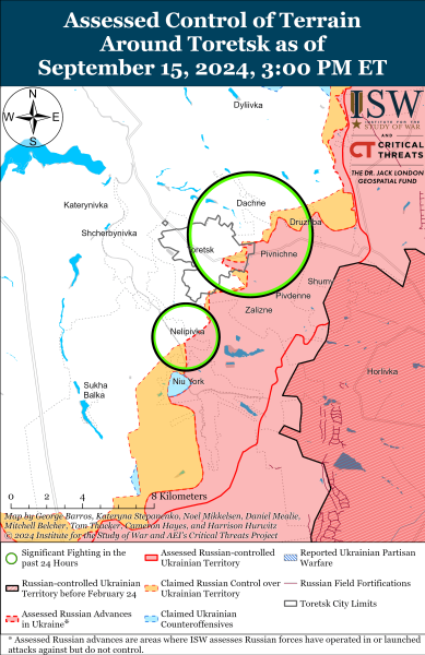 Mapa de operaciones militares para el 16 de septiembre de 2024: la situación en el frente 