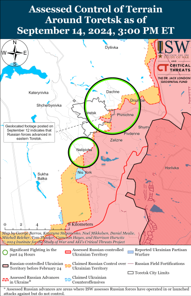 Mapa de operaciones militares para el 15 de septiembre de 2024: la situación en el frente