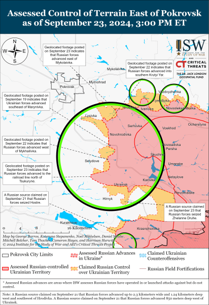 Mapa de operaciones militares para el 24 de septiembre de 2024: la situación en el frente