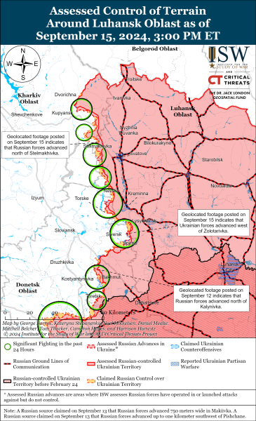 Mapa de operaciones militares al 16 de septiembre de 2024: situación en el frente