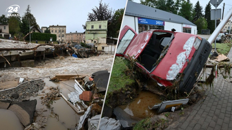 Casas sin paredes, coches volcados: en Polonia mostró las consecuencias de una inundación catastrófica