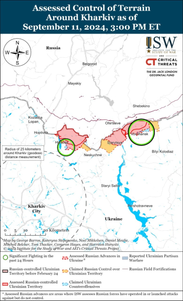 Mapa de operaciones militares para el 12 de septiembre de 2024: situación en el frente