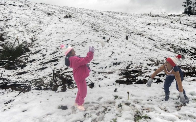 Sur África estaba cubierta de nieve: ventisqueros de hasta 2 metros (foto)