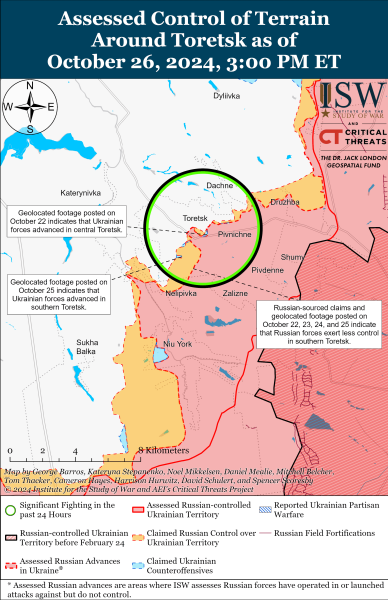 Mapa de operaciones militares para el 27 de octubre de 2024: la situación en el frente 