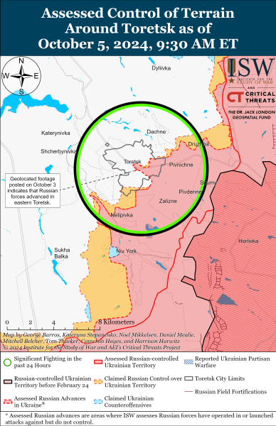 Mapa de operaciones militares el 6 de octubre de 2024: situación en el frente