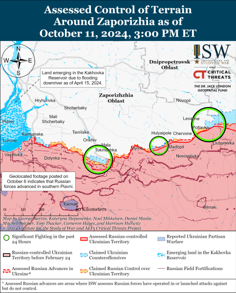 Mapa de operaciones militares para el 12 de octubre de 2024 - la situación en el frente