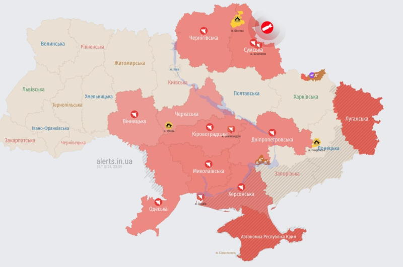 Rusia ataca Ucrania con drones y misiles: explosiones en Kiev, Odessa, Uman y Cherkassy