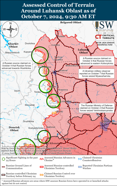 Mapa de operaciones militares para el 9 de octubre de 2024: la situación en el frente