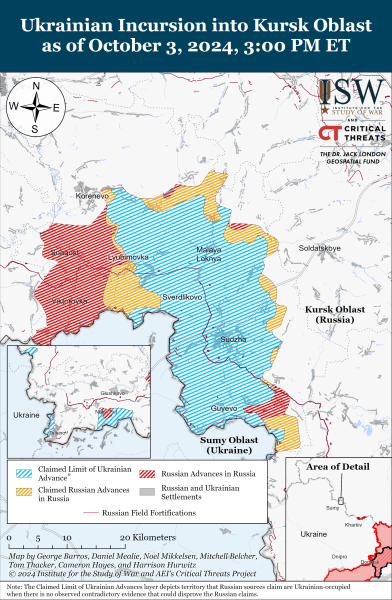 Mapa de operaciones militares el 4 de octubre de 2024: la situación en el frente