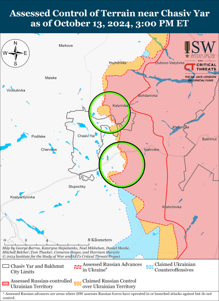 Mapa de operaciones militares al 14 de octubre de 2024: situación en el frente