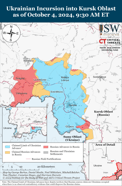 Mapa de operaciones militares el 5 de octubre de 2024: situación en el frente