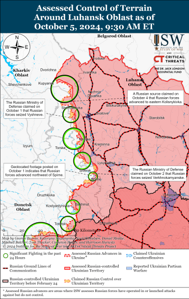 Mapa de operaciones militares el 6 de octubre de 2024: situación en el frente