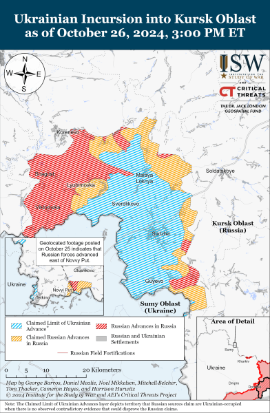 Mapa de operaciones militares para el 27 de octubre de 2024: la situación en el frente