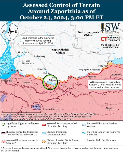 Mapa de operaciones militares para el 25 de octubre de 2024: situación en el frente