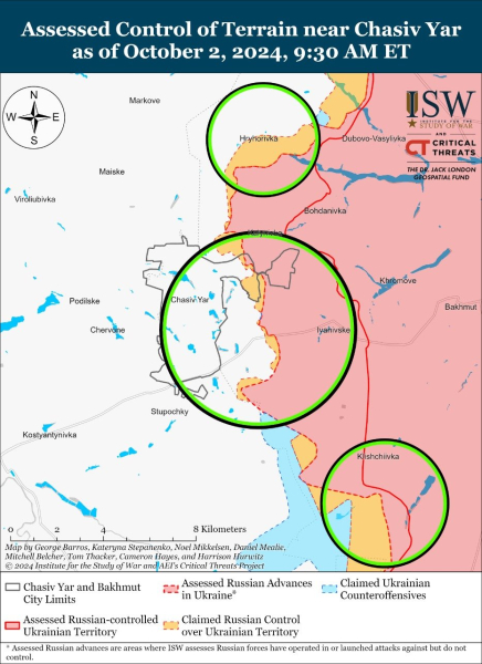 Mapa de operaciones militares al 3 de octubre de 2024: situación en el frente