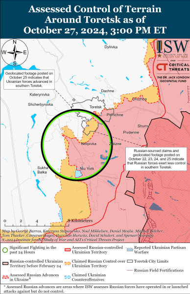 Mapa de operaciones militares para el 28 de octubre de 2024: la situación en el frente 