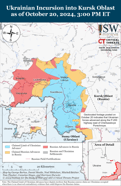 Mapa de operaciones militares al 21 de octubre de 2024: la situación en el front