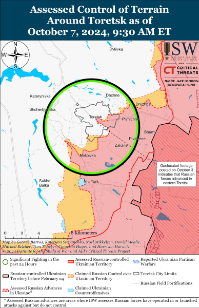 Mapa de operaciones militares el 9 de octubre de 2024: situación en el frente