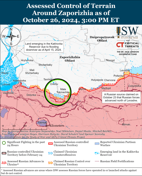 Mapa de operaciones militares para el 27 de octubre de 2024 – situación en el frente