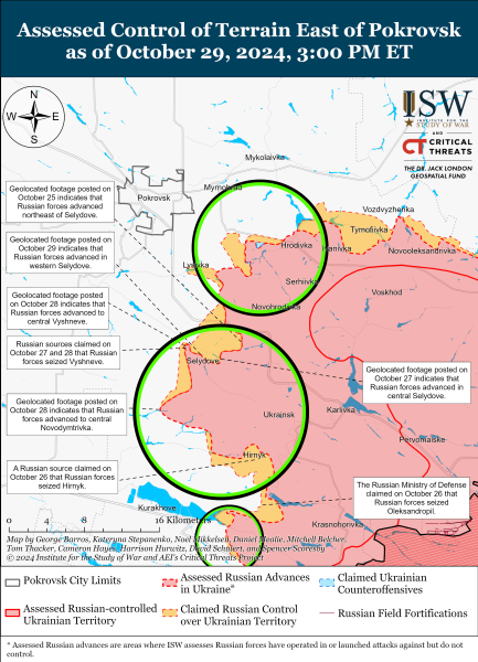 Mapa de operaciones militares al 30 de octubre de 2024: la situación en el frente