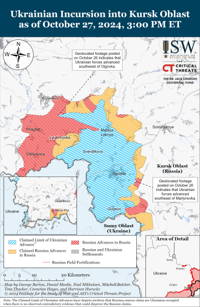 Mapa de operaciones militares al 28 de octubre de 2024: situación en el frente