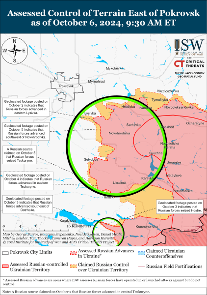 Mapa de operaciones militares el 7 de octubre de 2024: la situación en el frente