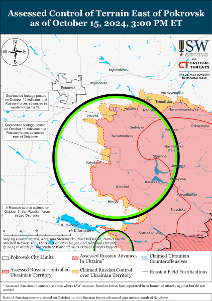 Mapa de operaciones militares para el 16 de octubre de 2024: situación en el frente 