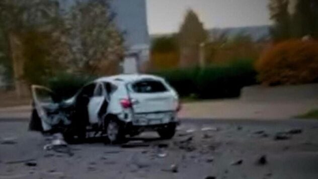 En Energodar, el coche del llamado jefe de seguridad de la central nuclear de Zaporizhzhya - GUR 