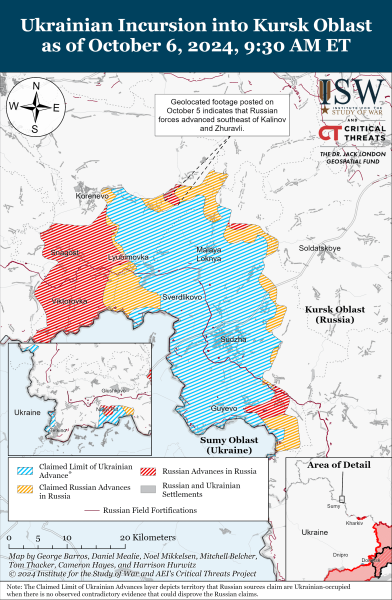 Mapa de operaciones militares el 7 de octubre de 2024: la situación en el frente