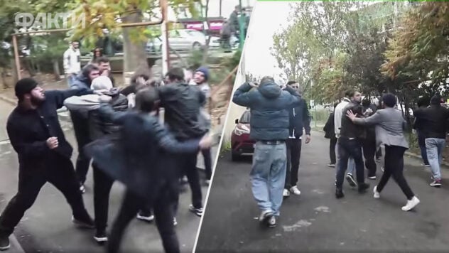 Se produjo una pelea masiva cerca de uno de los colegios electorales en Tbilisi