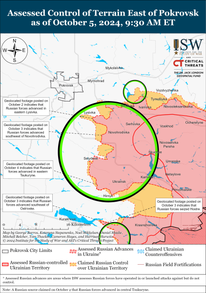 Mapa de operaciones militares el 6 de octubre de 2024: la situación en el frente