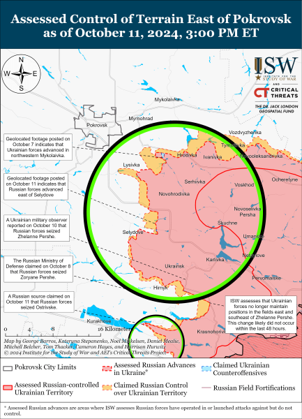 Mapa de operaciones militares para el 12 de octubre de 2024: situación en el frente