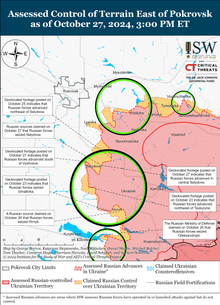 Mapa de operaciones militares al 28 de octubre de 2024: el situación en el frente