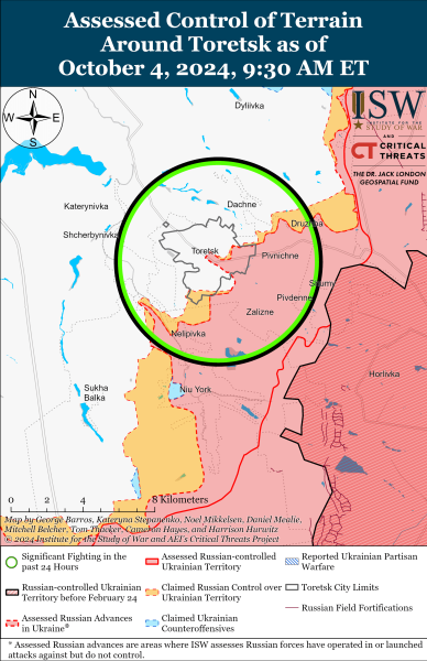 Mapa de operaciones militares para el 5 de octubre de 2024: la situación en el frente