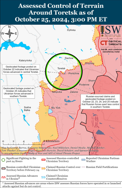 Mapa de operaciones militares para el 26 de octubre de 2024: situación en el frente