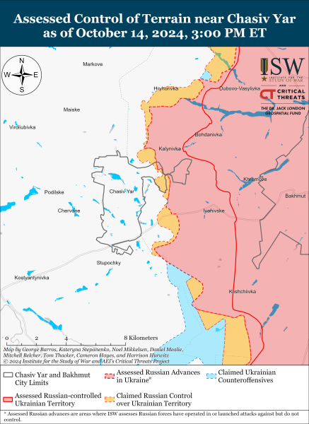 Mapa de operaciones militares para el 15 de octubre de 2024: situación en el frente