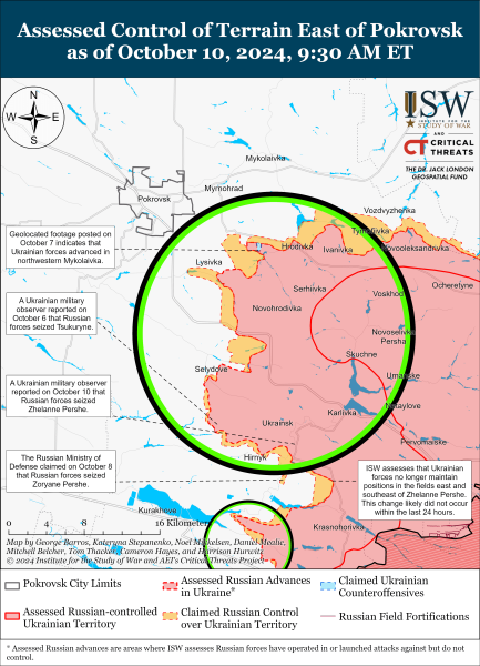 Mapa de operaciones militares el 11 de octubre de 2024 - la situación en el frente