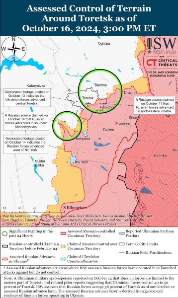 Mapa de operaciones militares para el 17 de octubre de 2024: la situación en el frente