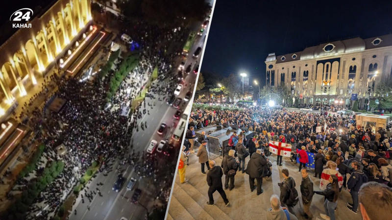 Miles de personas bajo el gobierno y una reunión hostil con Orban: lo que está sucediendo en la protesta en Georgia