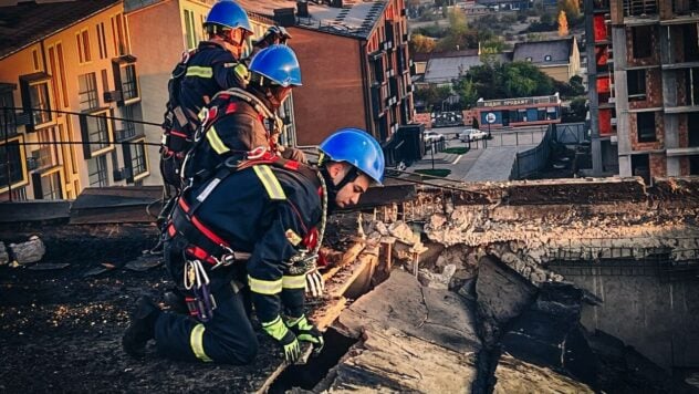 Explosiones en la región de Kiev: en Glevakh, los restos de un dron perforaron el techo de un edificio de cinco pisos edificio