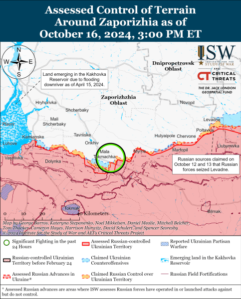 Mapa de operaciones militares el 17 de octubre de 2024 - la situación en el frente