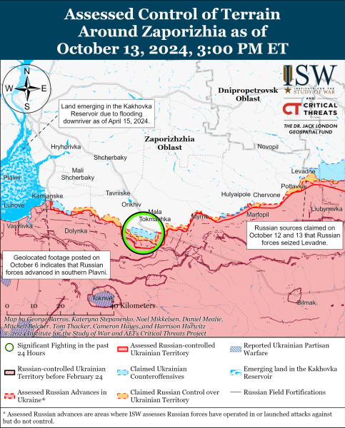 Mapa de operaciones militares para el 14 de octubre de 2024 - la situación en el frente