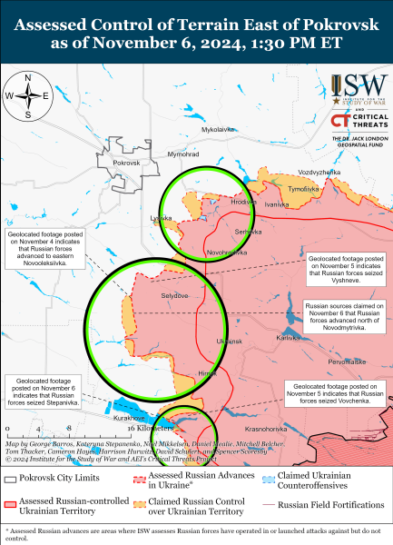 Mapa de operaciones militares el 7 de noviembre de 2024: situación en el frente